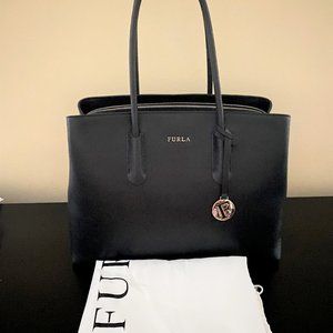 "Furla"  Women's Leather Tote Bag in Black